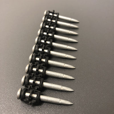 High Carbon Steel Collated Concrete Nails 3.0x25mm Step Shank Galvanized For BX3 Nail Gun